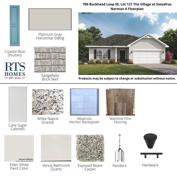 2D floor plan layout of this home in The Village at Sassafras, Allenhurst, GA (Image 3).