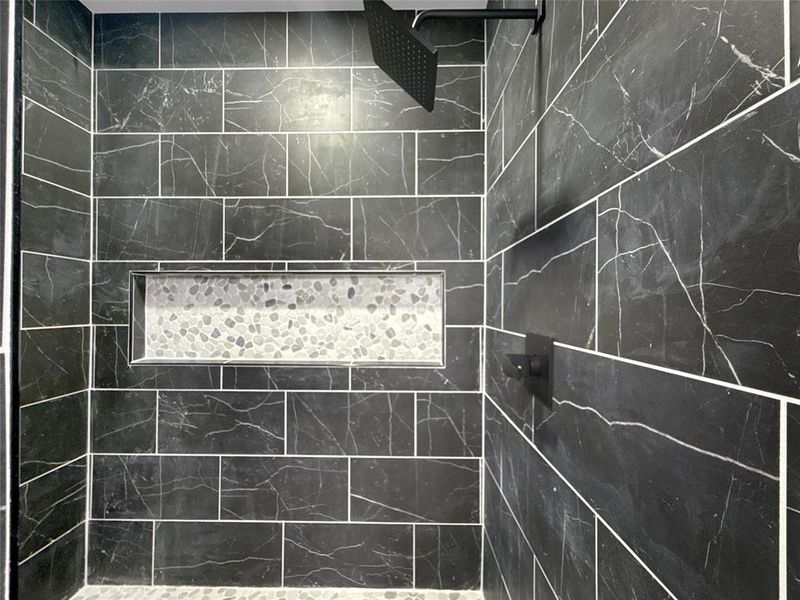 Bathroom with a shower stall