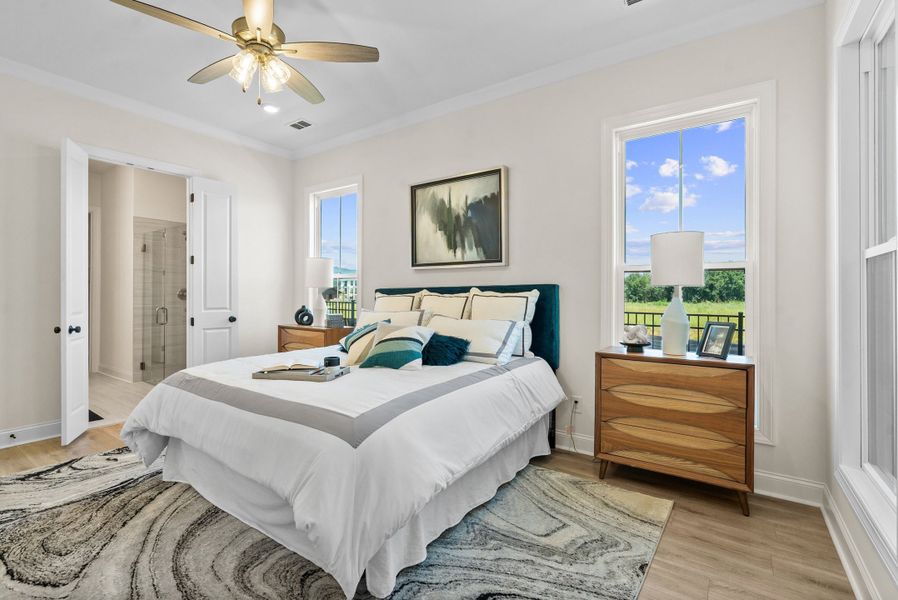 Representative furnished interior of a home built from the The Kenton by The Providence Group in Promenade at Sawnee Village, Cumming (Image 18).