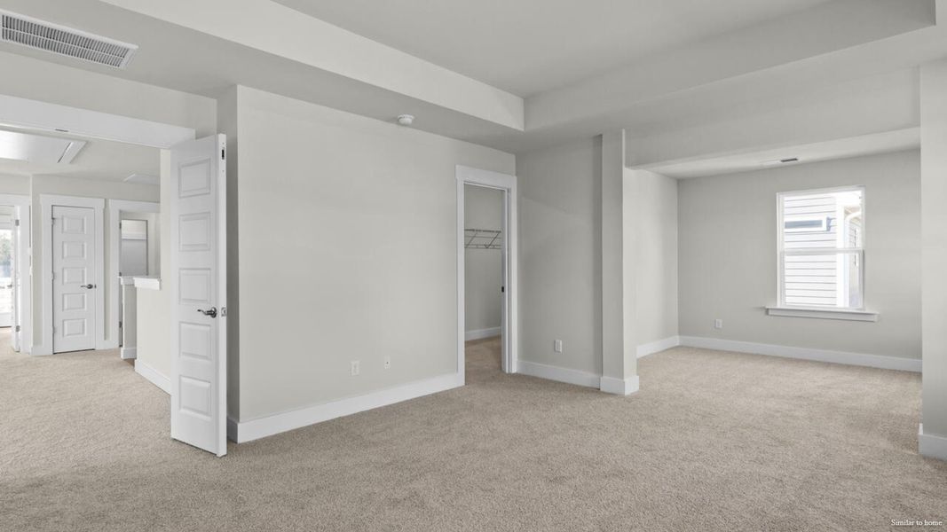 Spacious, unfurnished interior of a new home in The Haven at Indigo Preserve, Leland (Image 38).