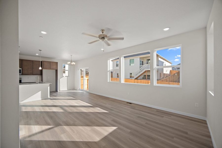 Spacious, unfurnished interior of a new home in Ridge at Lorson Ranch, Colorado Springs (Image 19).