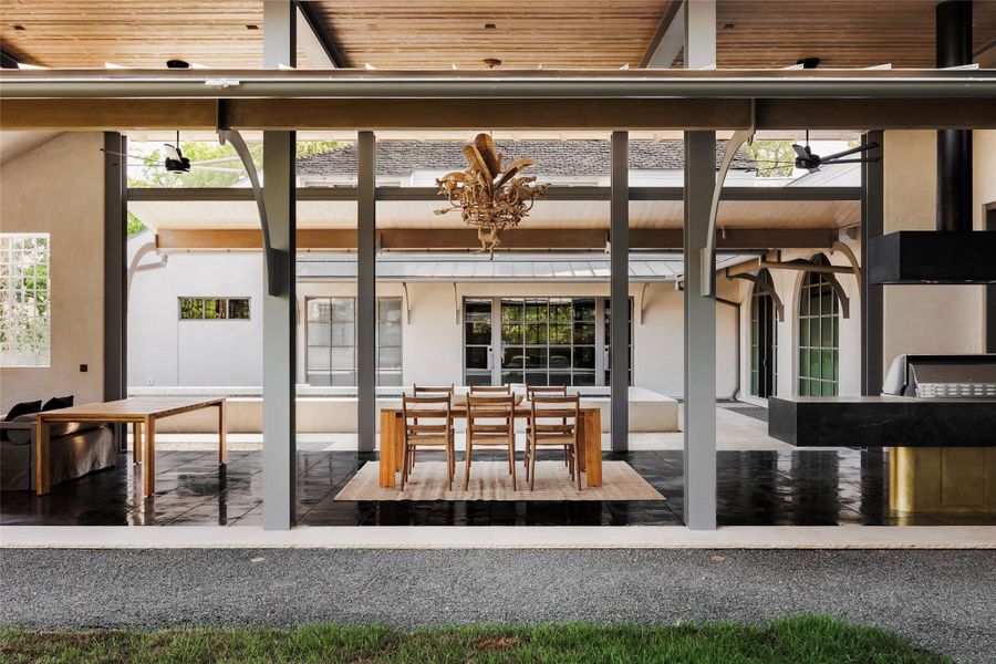 Exterior details and patio area of a home in , Austin (Image 21).