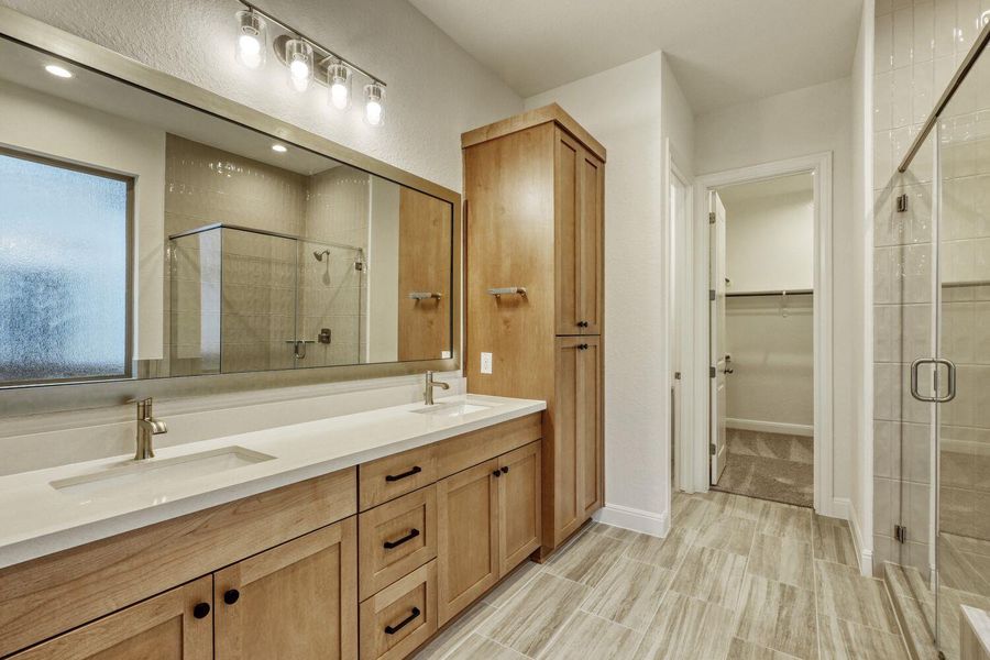 Furnished interior view inside a new home in 6 Creeks, Kyle (Image 3).