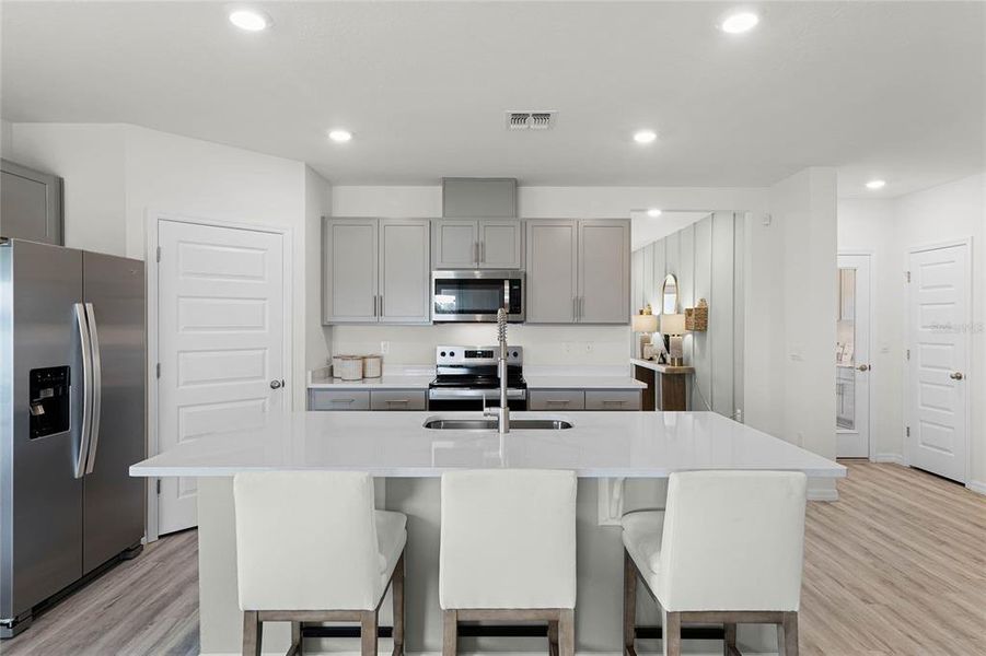 Furnished interior view inside a new home in Harmony on Lake Eloise, Winter Haven (Image 20).