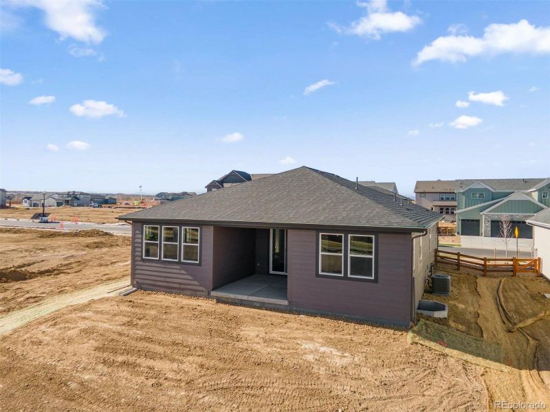 Exterior details and patio area of a home in The Legacy Collection at Talon Pointe, Thornton (Image 4).