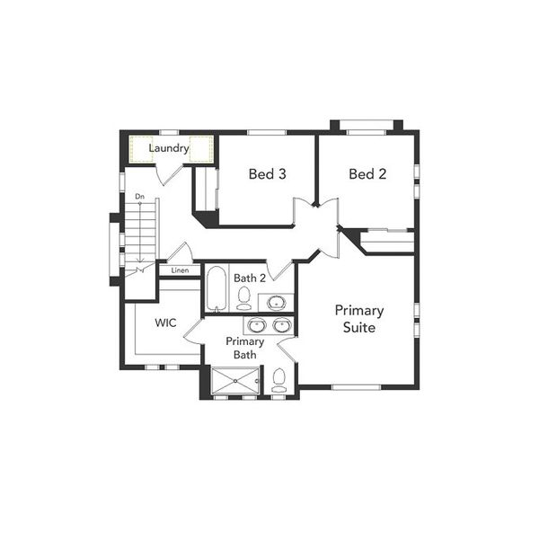 2D floor plan layout of this home in Banning Lewis Ranch - New Homes Colorado Springs, Colorado Springs, CO (Image 4). 2D floor plan layout of this home in Banning Lewis Ranch - New Homes Colorado Springs, Colorado Springs, CO (Image 4).