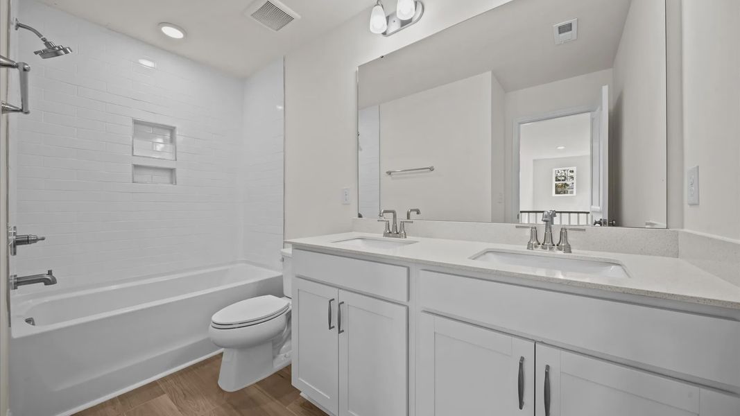 Furnished interior view inside a new home in Bellerose, Gibsonville (Image 19).