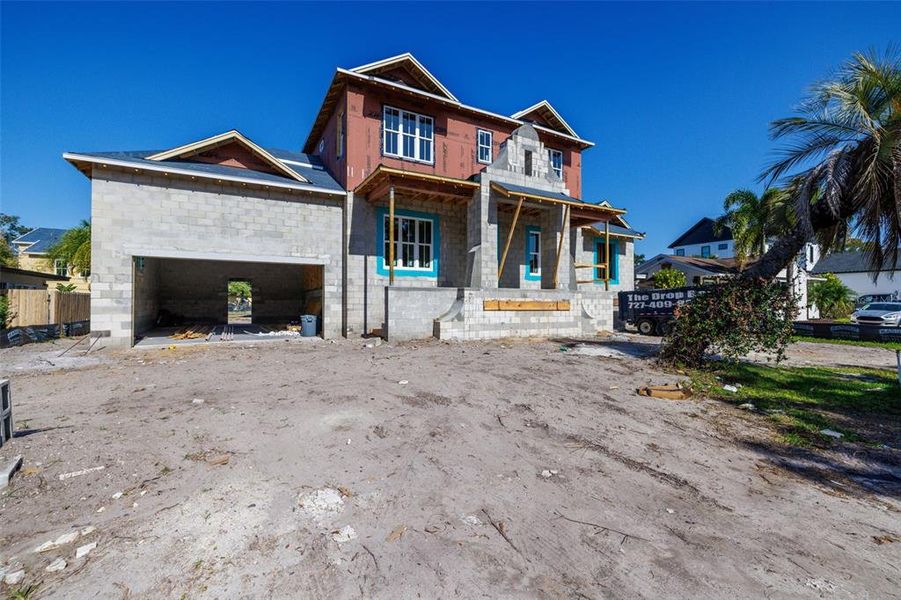 In-progress construction of a new home in , St. Petersburg, FL (Image 8).