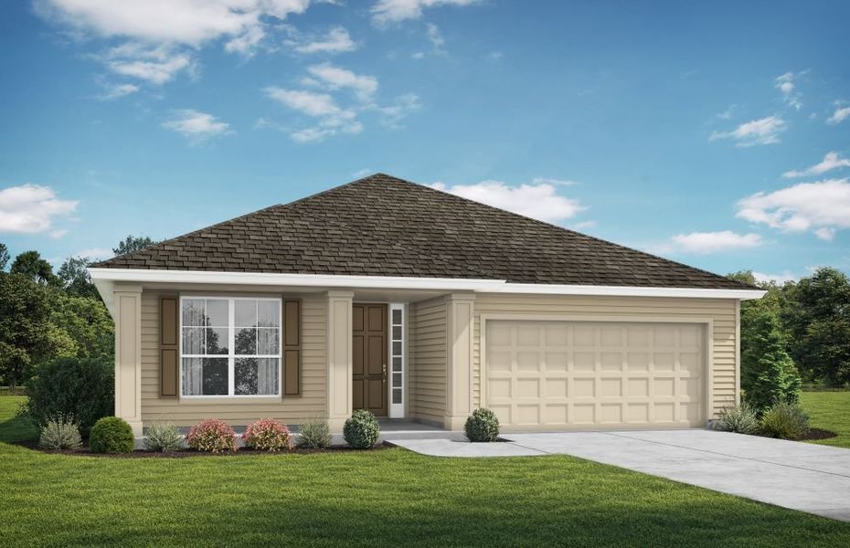 Representative exterior photo of a completed home built from the Crestview by SEDA New Homes in Weston Woods, Jacksonville, FL (Image 2).