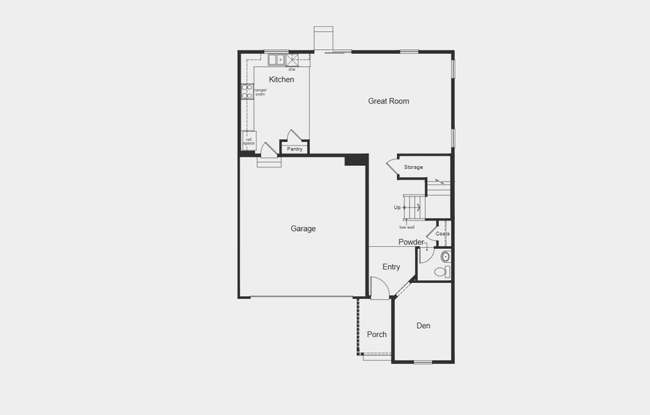2D floor plan layout for the 2282 by KB Home in Legato, Commerce City, CO (Image 8). 2D floor plan layout for the 2282 by KB Home in Legato, Commerce City, CO (Image 8).