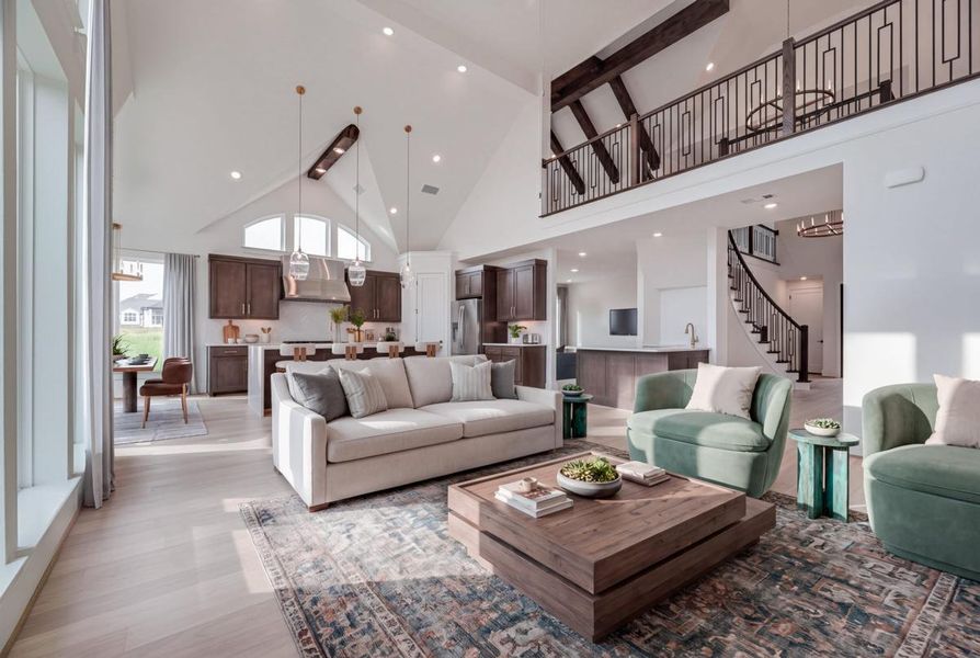 Furnished interior view inside a new home in Park Place, Prosper (Image 10).