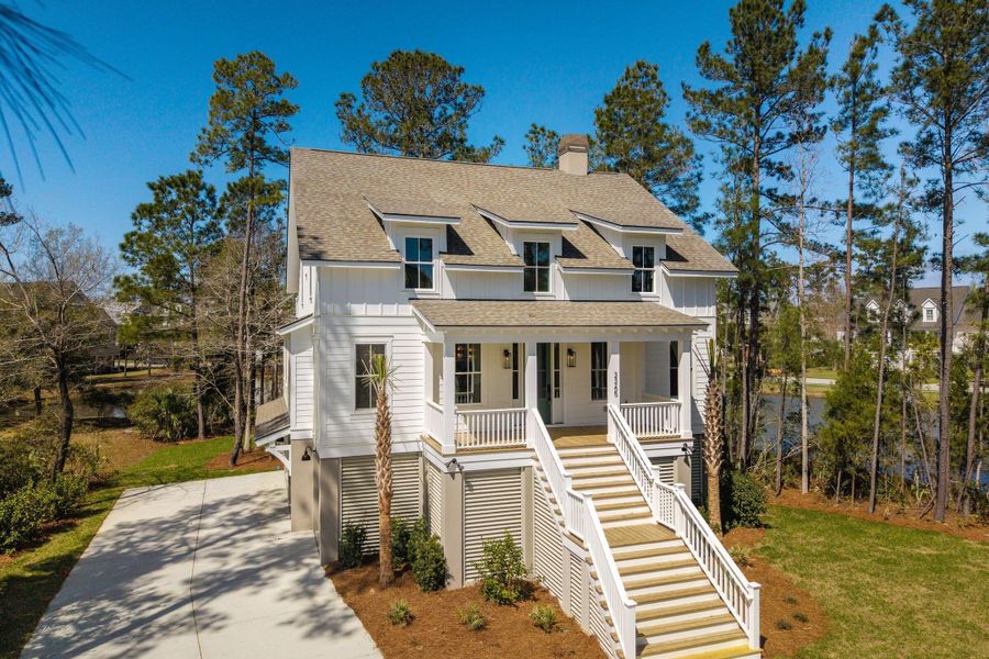 Front exterior of a new home in , Mount Pleasant, SC, highlighting curb appeal (Image 30).
