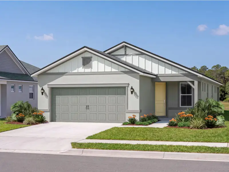Representative exterior photo of a completed home built from the Contour by Del Webb in Del Webb Flagler Beach, Palm Coast, FL (Image 23). Representative exterior photo of a completed home built from the Contour by Del Webb in Del Webb Flagler Beach, Palm Coast, FL (Image 23).