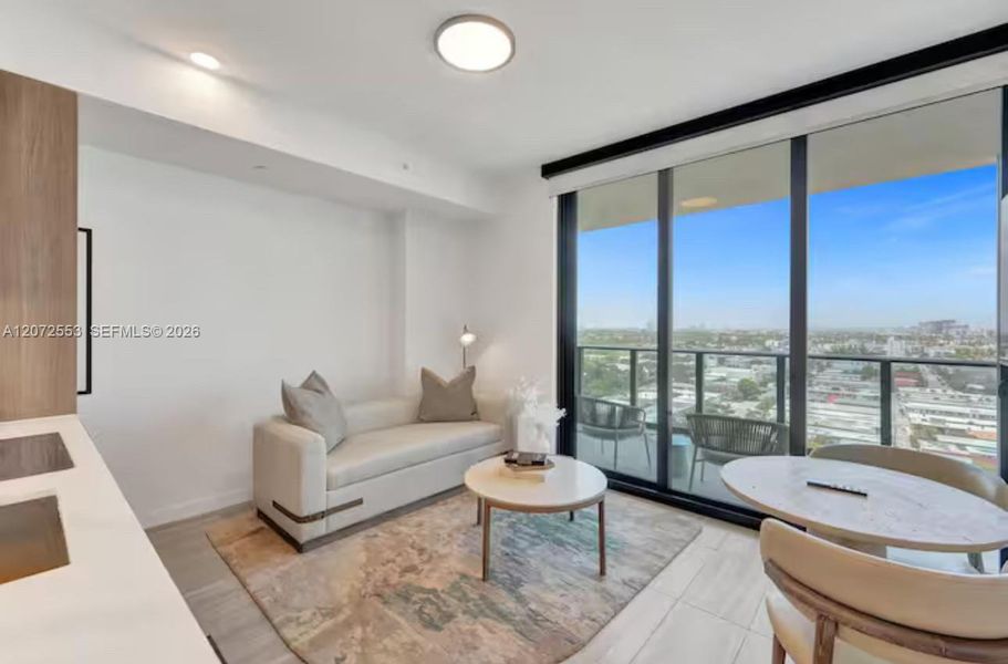 Furnished interior view inside a new home in , Miami Beach (Image 6).