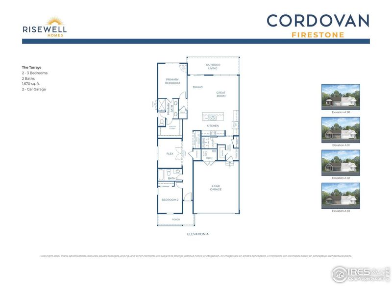 2D floor plan layout of this home in Cordovan, Longmont, CO (Image 3). 2D floor plan layout of this home in Cordovan, Longmont, CO (Image 3).