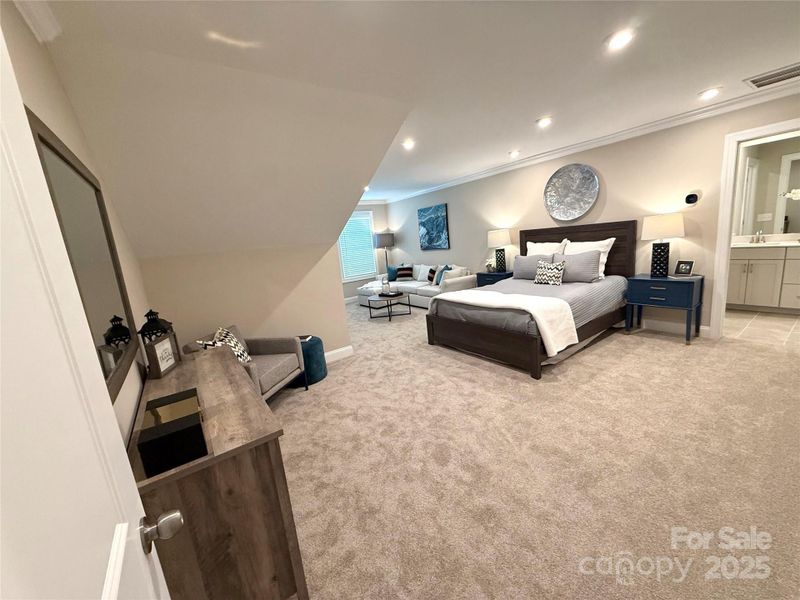 Furnished interior view inside a new home in The Townes at Wade Ardrey, Charlotte (Image 17).