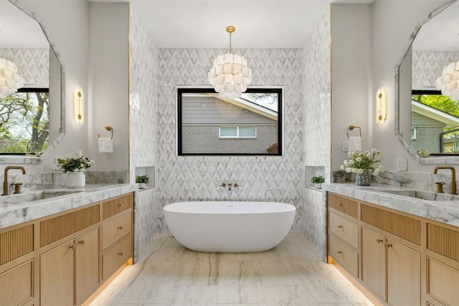 Furnished interior view inside a new home in , Dallas (Image 5).