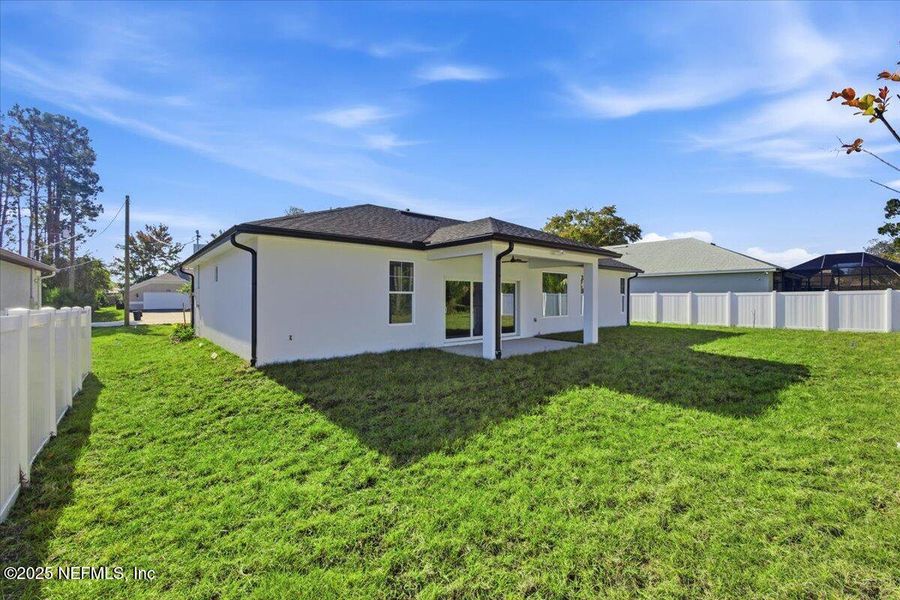 Exterior details and patio area of a home in , Palm Coast (Image 27). Exterior details and patio area of a home in , Palm Coast (Image 27).
