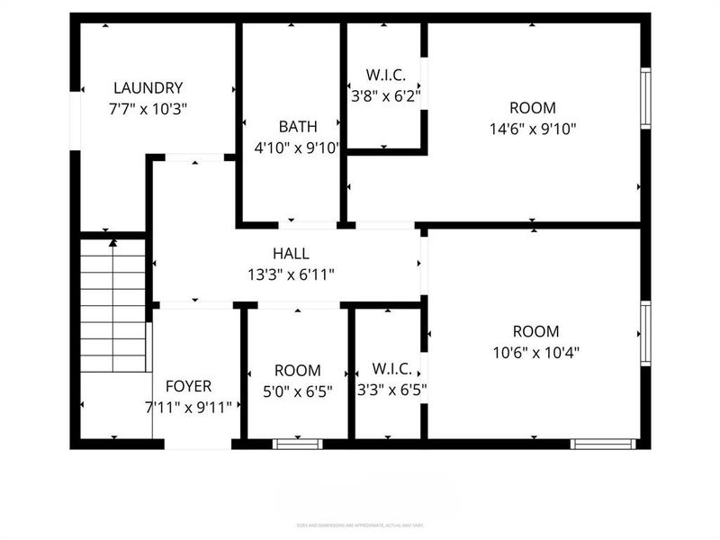 2D floor plan layout of this home in , Mansfield, TX (Image 6).