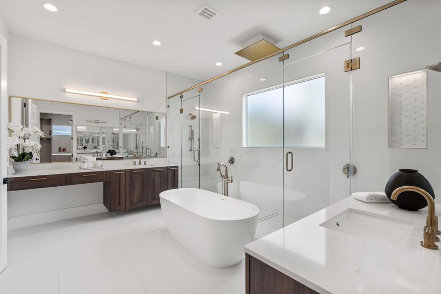 Furnished interior view inside a new home in , Houston (Image 11).