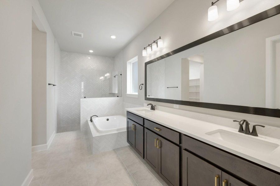 Furnished interior view inside a new home in Brookewater - Ascent Collection, Rosenberg (Image 4).