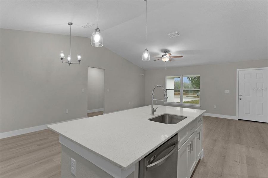 Furnished interior view inside a new home in , Ocklawaha (Image 10).