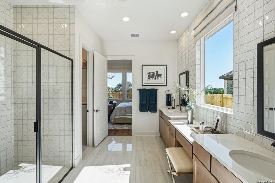 Furnished interior view inside a new home in Stillwater Ranch, San Antonio (Image 17).