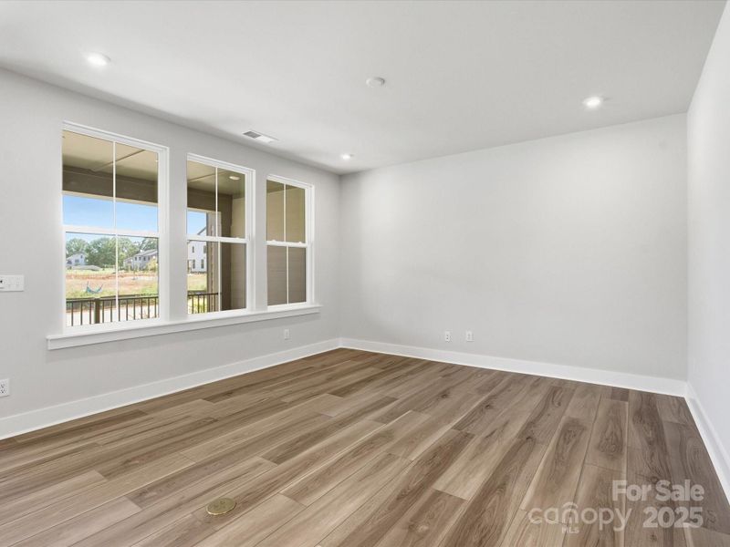 Great Room Featuring Large Energy Efficient Windows.