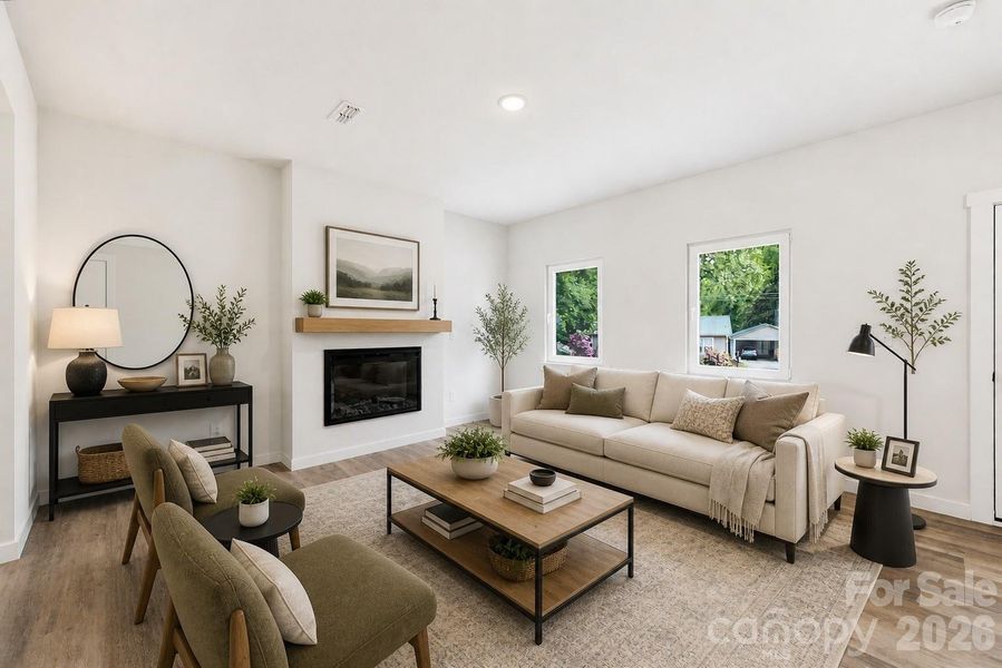 Furnished interior view inside a new home in , Hickory (Image 5).