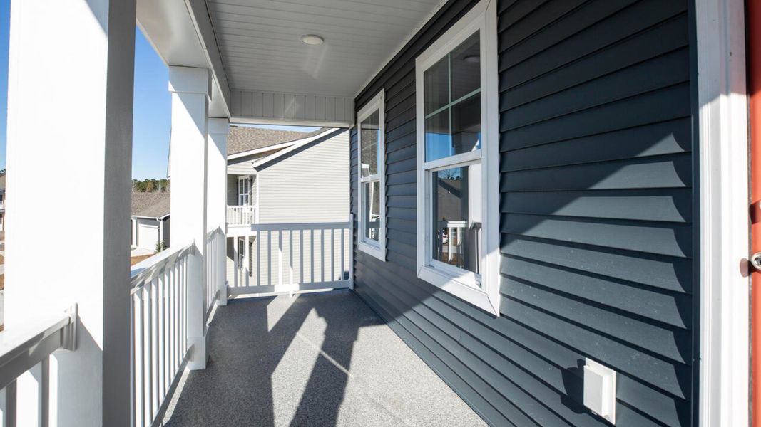 Exterior details and patio area of a home in Indigo Preserve, Leland (Image 3).