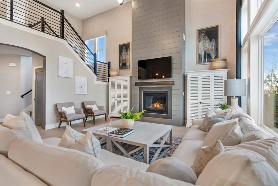 Representative furnished interior of a home built from the Grandin by Fischer Homes in The Dunes at Sandbar, Santa Rosa Beach (Image 77).
