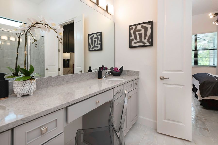 Representative furnished interior of a home built from the Waterfall by Park Square Residential in Paradiso Grande, Orlando (Image 5).