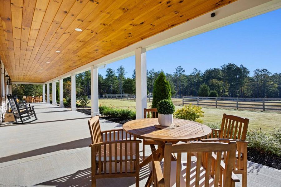 Exterior details and patio area of a home in , Rydal (Image 35).