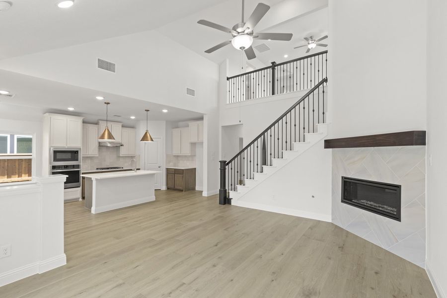 Furnished interior view inside a new home in The Reserve at Spiritas Ranch, Little Elm (Image 5).