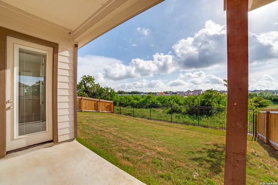 Exterior details and patio area of a home in Veranda, San Antonio (Image 3). Exterior details and patio area of a home in Veranda, San Antonio (Image 3).