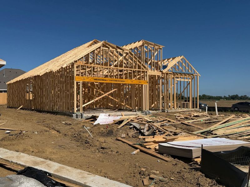 In-progress construction of a new home in Cedar Pointe, Crosby, TX (Image 4).
