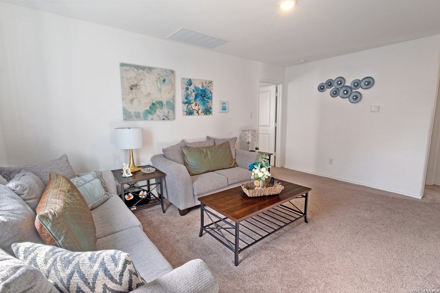 Furnished interior view inside a new home in Crescent Hills, San Antonio (Image 17). Furnished interior view inside a new home in Crescent Hills, San Antonio (Image 17).