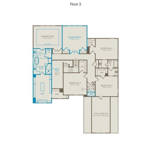 2nd Level Floor Plan