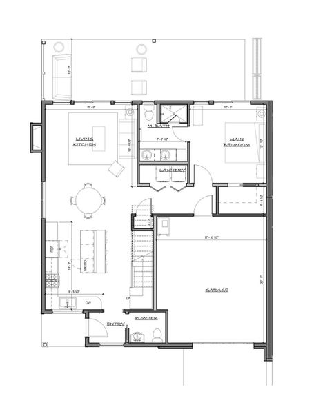 Main level floor plan