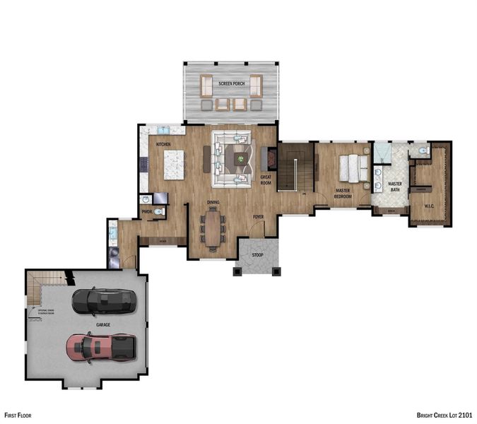 2D floor plan layout of this home in , Mill Spring, NC (Image 4). 2D floor plan layout of this home in , Mill Spring, NC (Image 4).