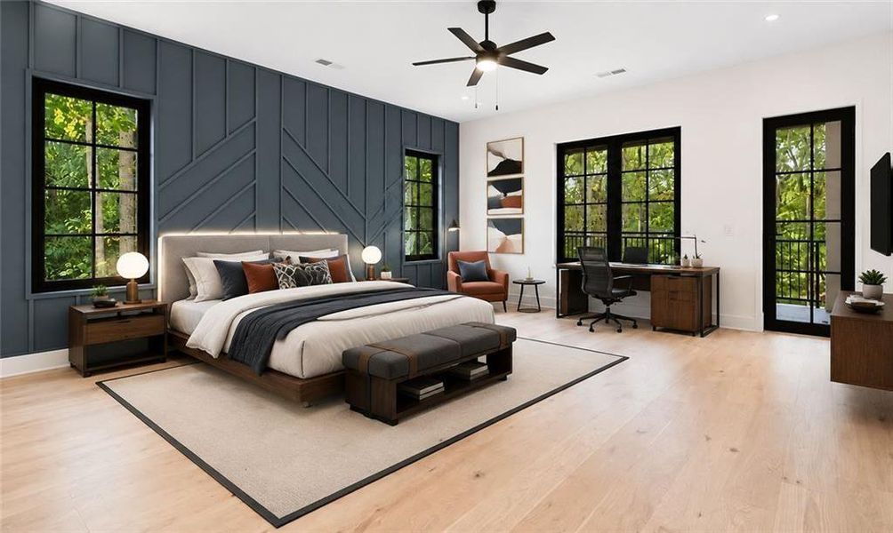 Furnished interior view inside a new home in , Alpharetta (Image 49).