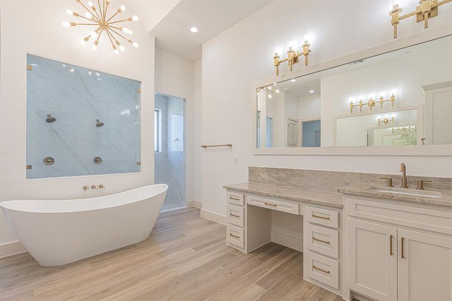 Furnished interior view inside a new home in , Northlake (Image 9).