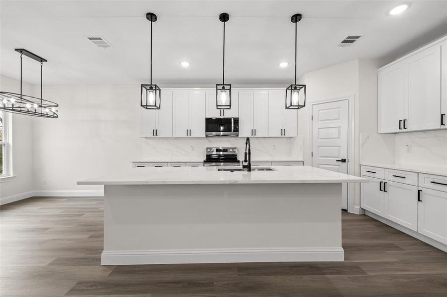 Furnished interior view inside a new home in , Greenville (Image 6). Furnished interior view inside a new home in , Greenville (Image 6).