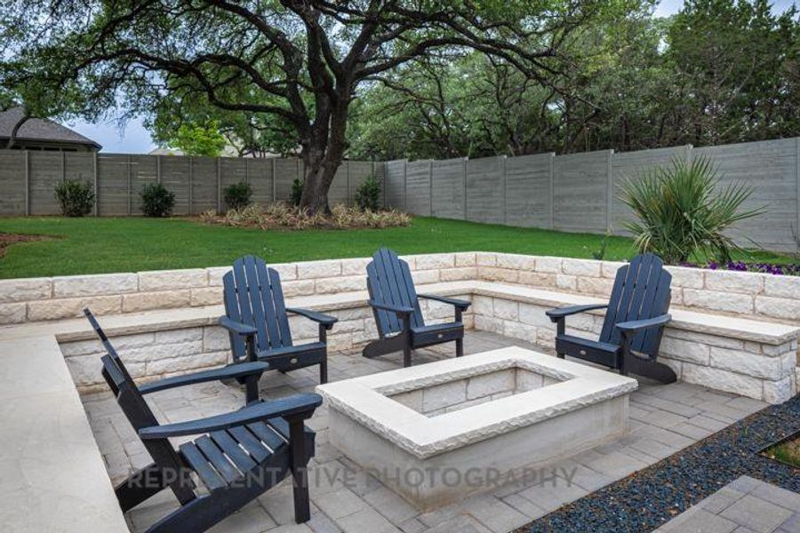 Exterior details and patio area of a home in Evergreen, Conroe (Image 20).