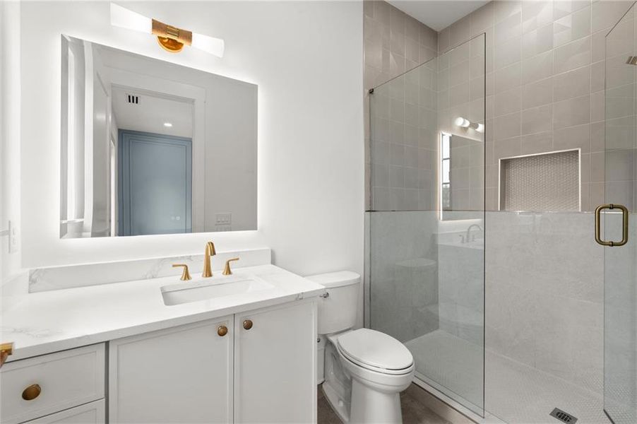 Furnished interior view inside a new home in , Alpharetta (Image 63).