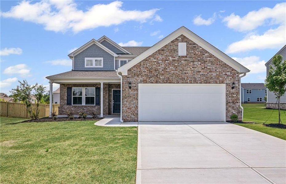 Front exterior of a new home in Anderson Point, McDonough, GA, highlighting curb appeal (Image 19).