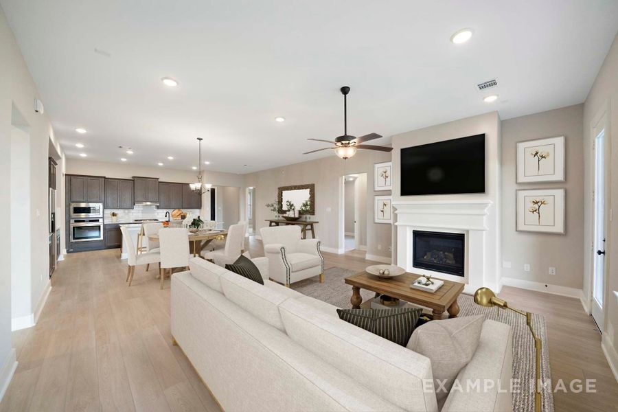 Representative furnished interior of a home built from the The Elizabeth by Davidson Homes LLC in Lago Mar, Texas City (Image 6).