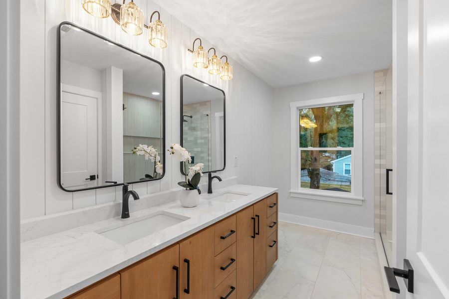 Furnished interior view inside a new home in , Charleston (Image 36).