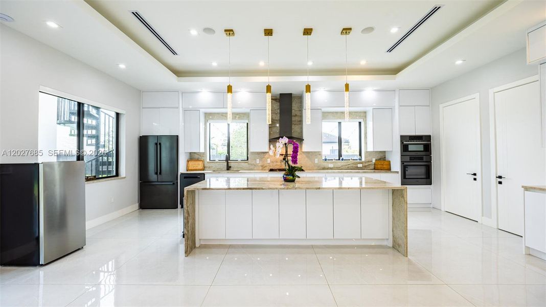Furnished interior view inside a new home in , Miami (Image 28).