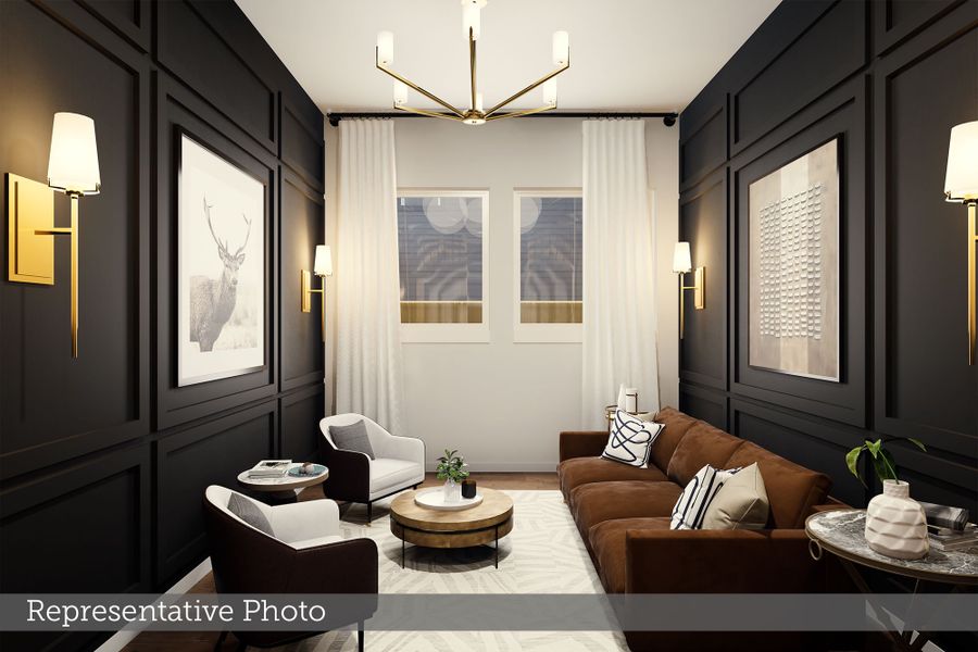 Furnished interior view inside a new home in The Parks at Wilson Creek, Celina (Image 5).